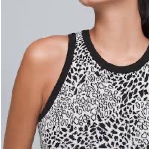 NWOT White House Black Market Jacquard Halter Neck Sweater Size S - Picture 3 of 10